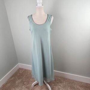 Dana Kay Women's Sleeveless Maxi Shift Dress Sage Green Size 12